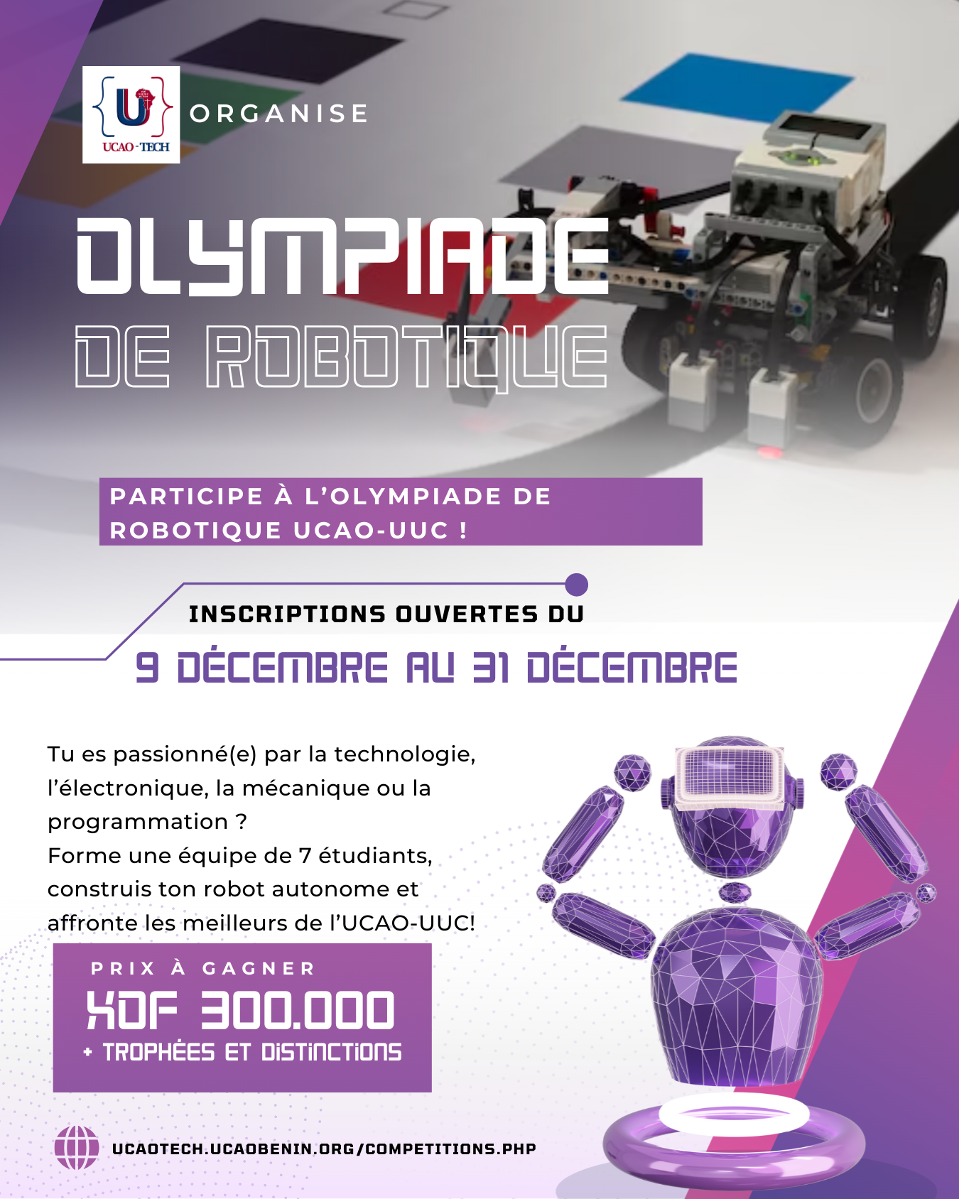 OLYMPIADE DE ROBOTIQUE – UCAO-UUC